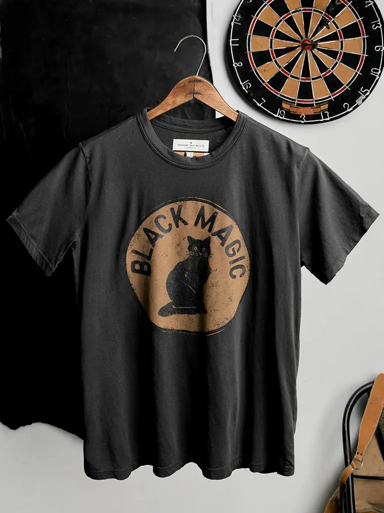 "Black Magic" Tee- Black Imogene + Willie Tee Shirts