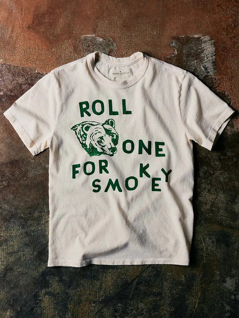 "Roll One" Tee- White Imogene + Willie Tee Shirts