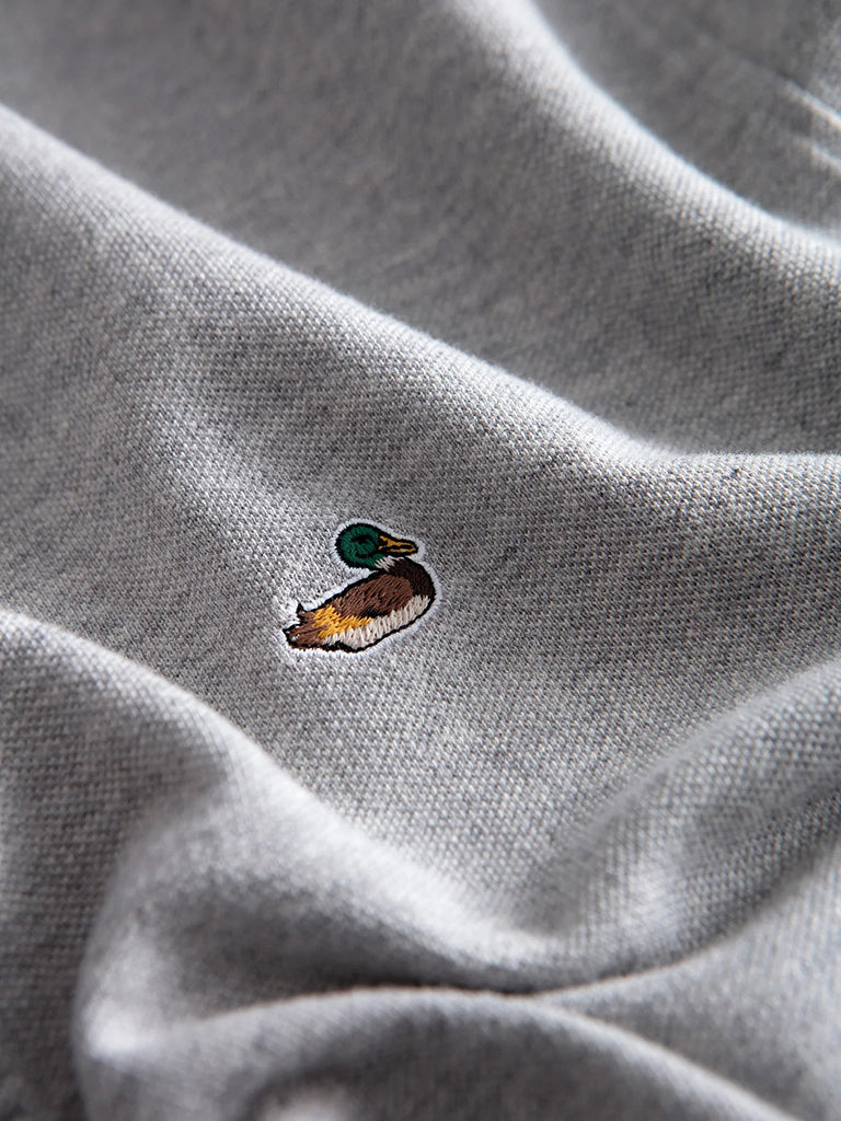 Duck Polo LS- Grey Melange Edmmond Studios Shirts