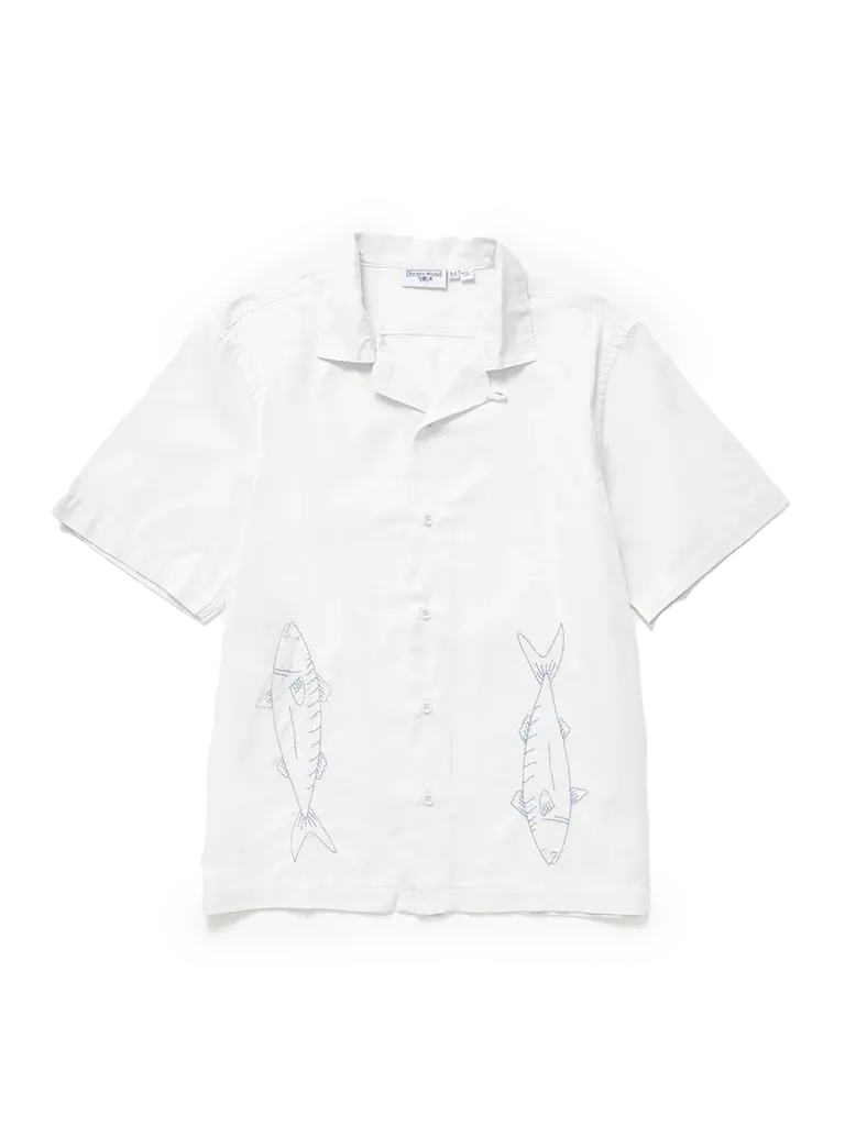Mackerel Shirt- White Service Works Shirts