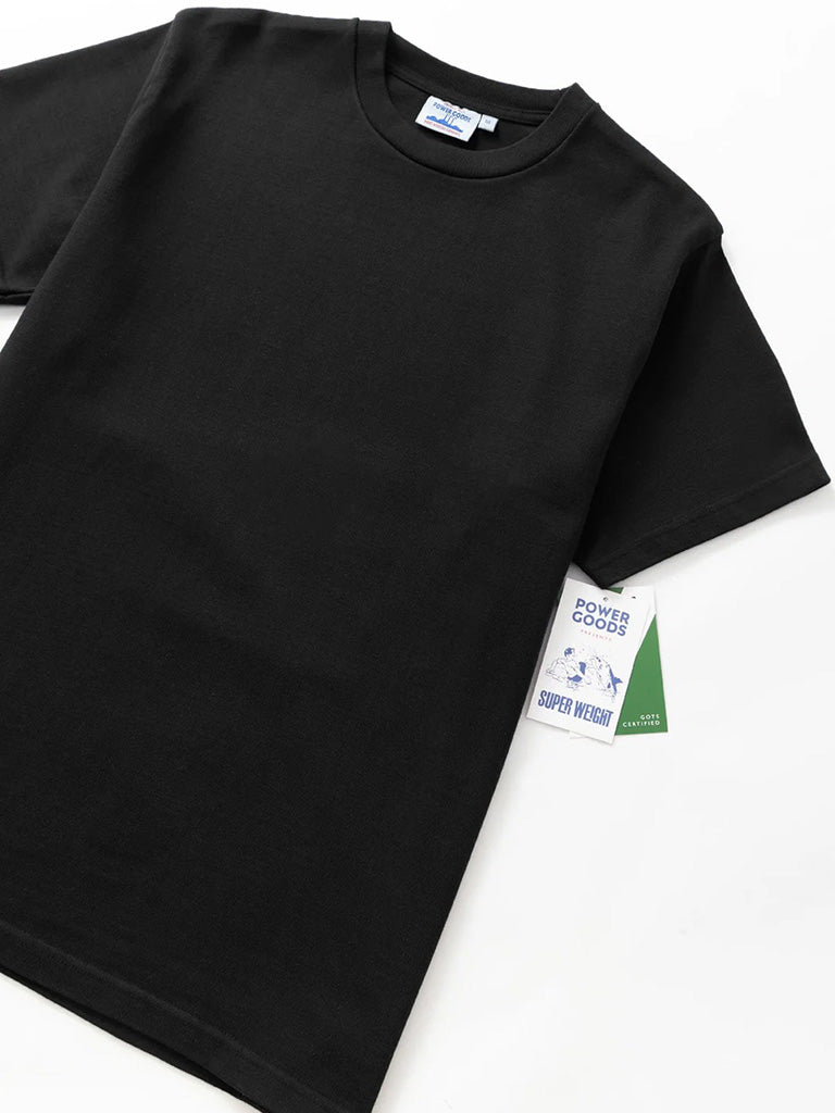 Super Weight Tee- Black Power Goods Tee Shirts
