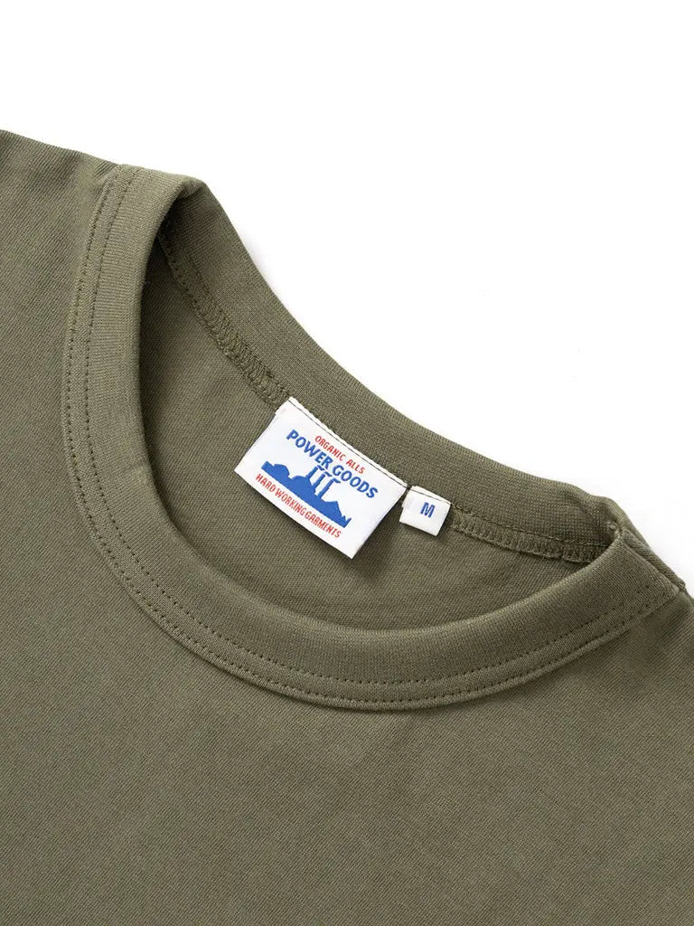 Archive Tee- Olive Power Goods Tee Shirts