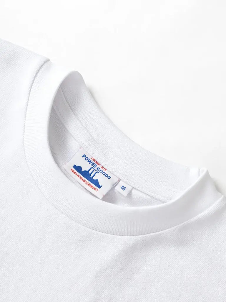 Super Weight Tee- White Power Goods Tee Shirts