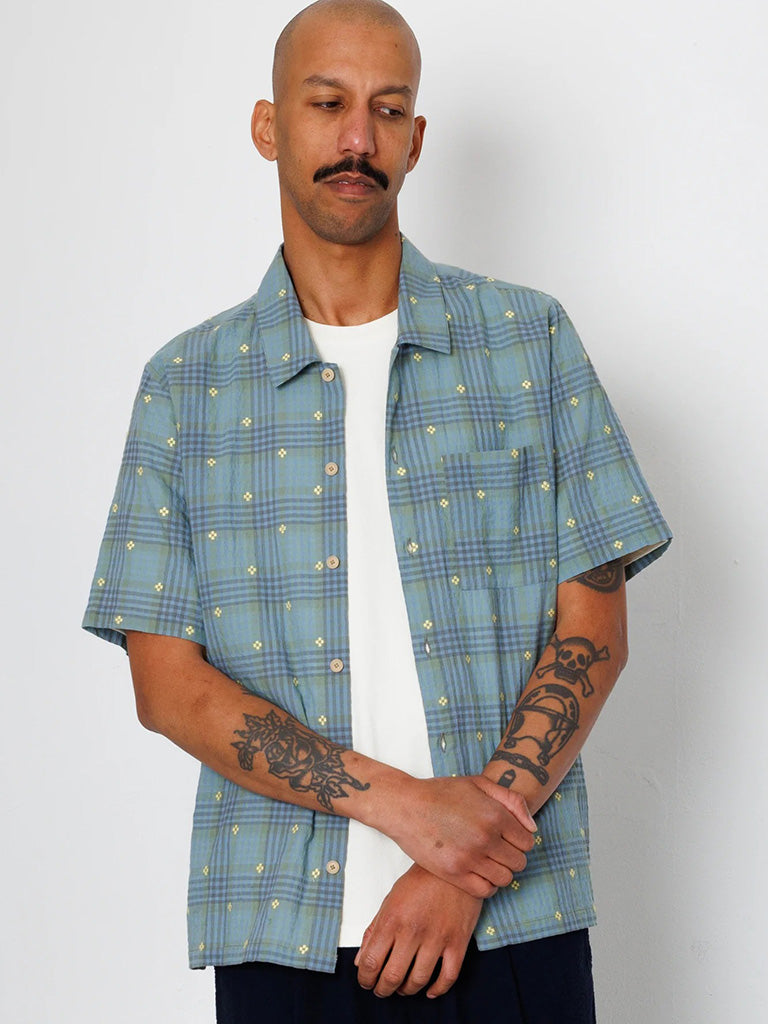 Gabe Shirt- Blue/Yellow Check Folk Shirts