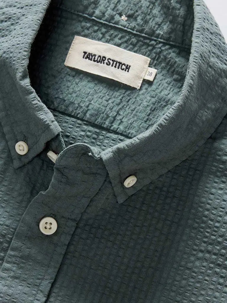 Jack Shirt- Deep Sea Seersucker Taylor Stitch