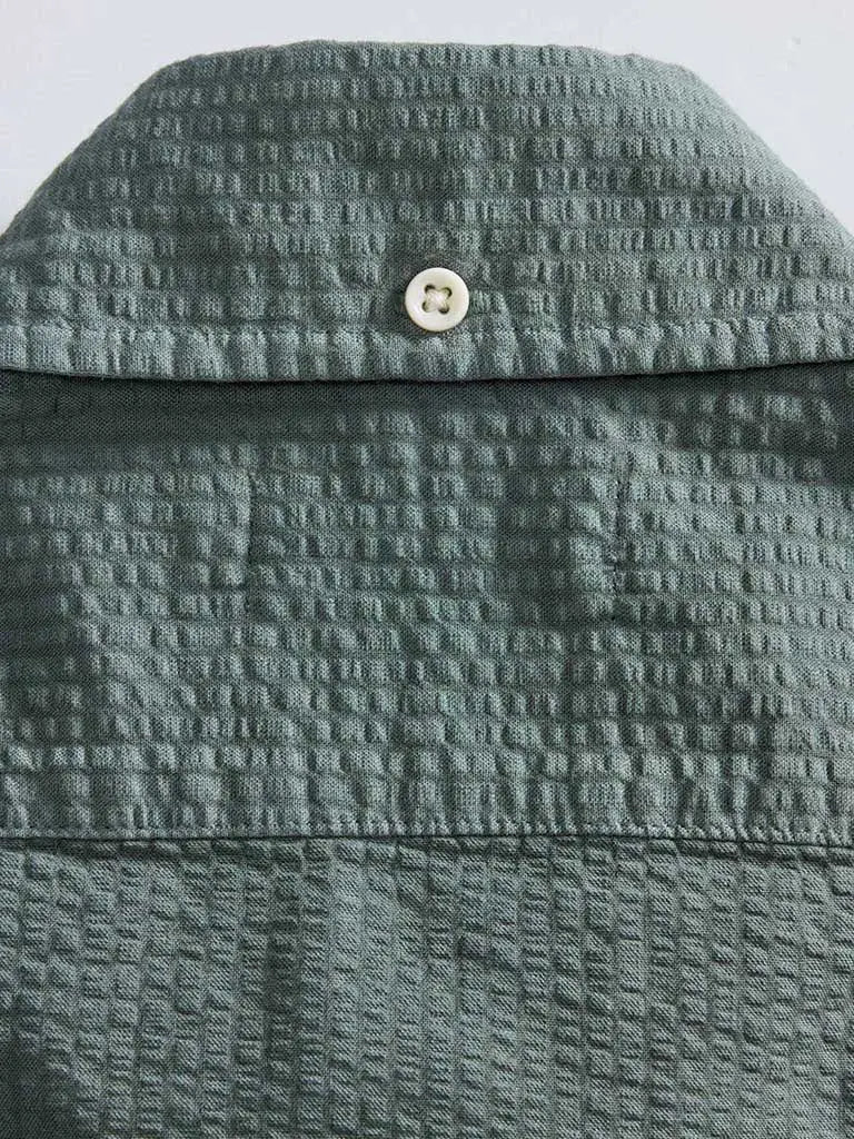 Jack Shirt- Deep Sea Seersucker Taylor Stitch
