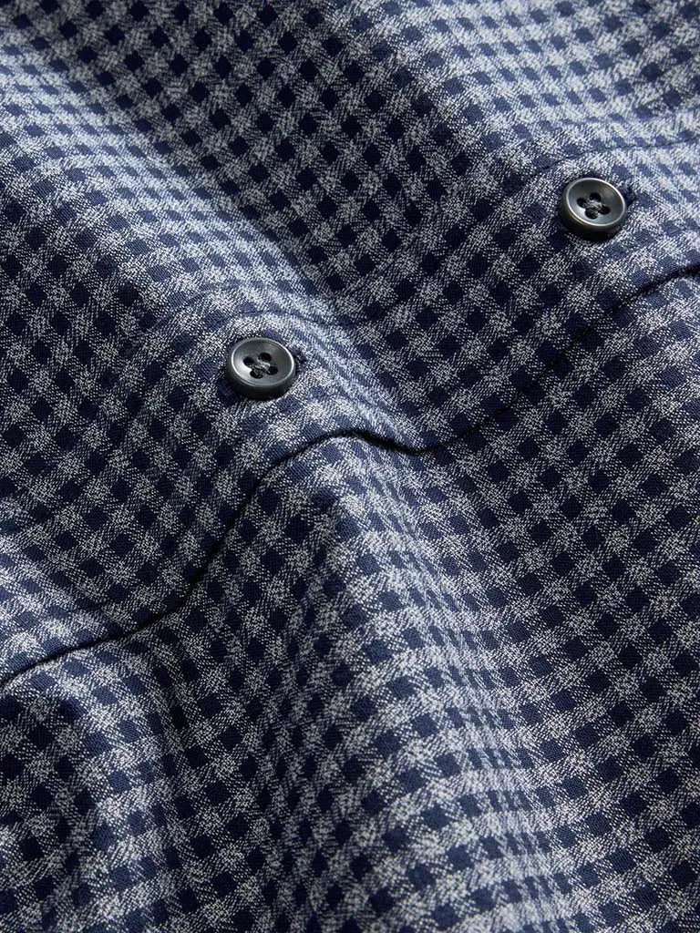 Jack Shirt- Marine Check Taylor Stitch