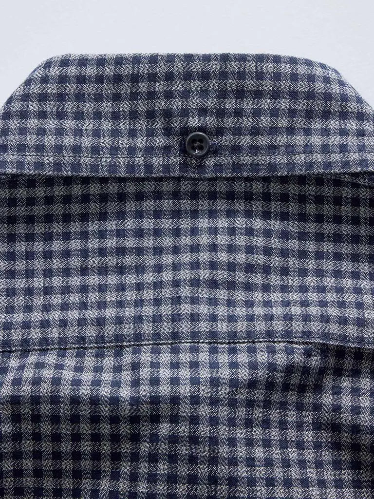 Jack Shirt- Marine Check Taylor Stitch
