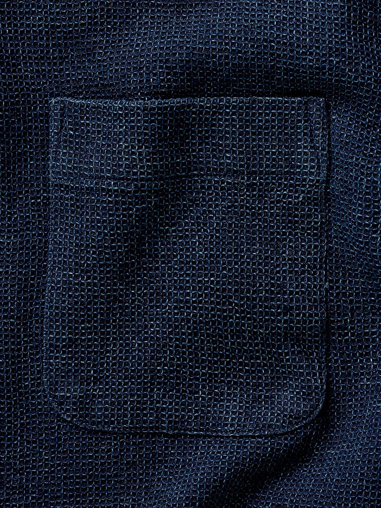Jack Shirt- Rinsed Indigo Waffle Taylor Stitch Shirts