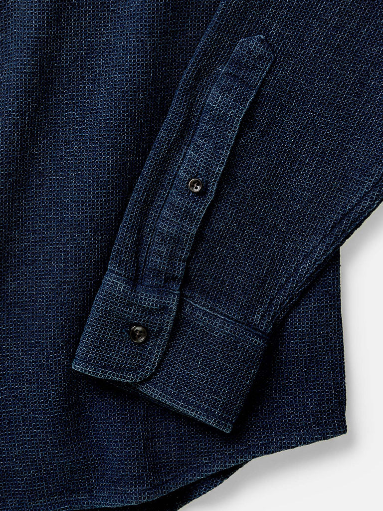 Jack Shirt- Rinsed Indigo Waffle Taylor Stitch Shirts