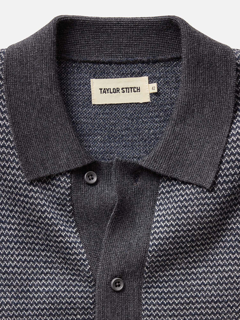 The Nichols- Navy Birdseye Taylor Stitch Sweaters