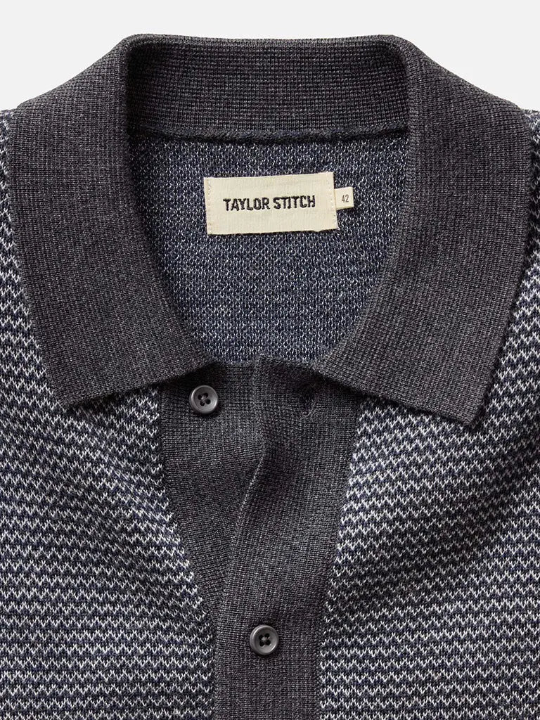 The Nichols- Navy Birdseye Taylor Stitch Sweaters