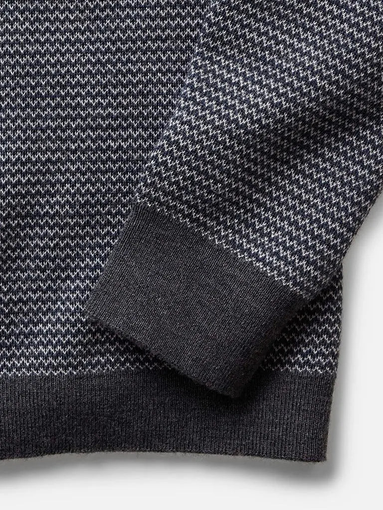 The Nichols- Navy Birdseye Taylor Stitch Sweaters
