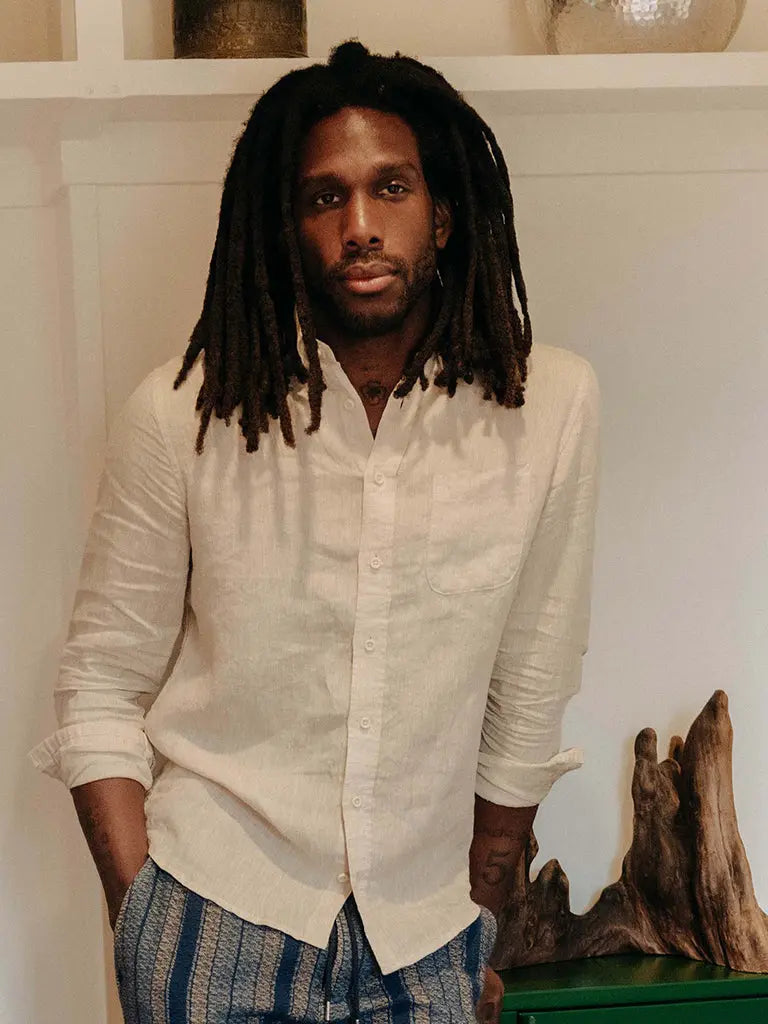 Jack Shirt- Flax Linen Taylor Stitch