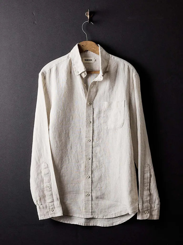 Jack Shirt- Flax Linen Taylor Stitch
