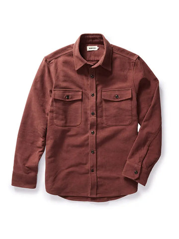Maritime Shirt Jacket- Cherry Moleskin - Eames NW