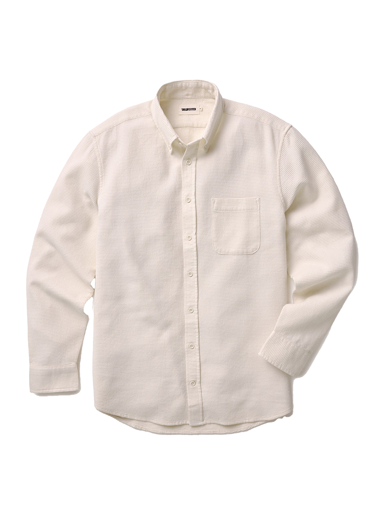 Jack Shirt- Natural Waffle Taylor Stitch Shirts