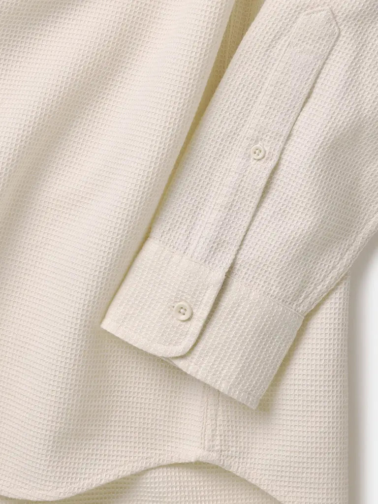 Jack Shirt- Natural Waffle Taylor Stitch Shirts