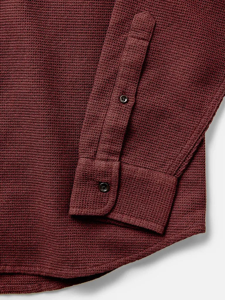 Jack Shirt- Burgundy Waffle Taylor Stitch Shirts