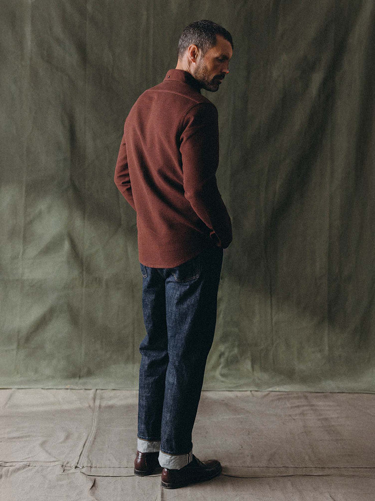 Jack Shirt- Burgundy Waffle Taylor Stitch Shirts