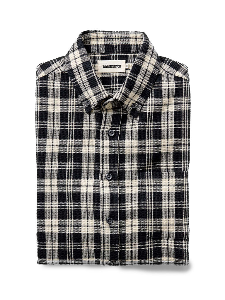 Jack Shirt- Coal Plaid Waffle Taylor Stitch Shirts