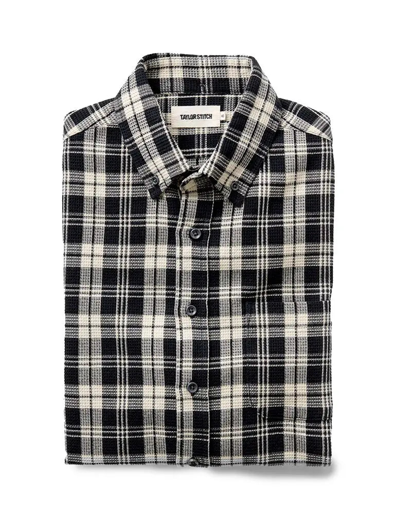Jack Shirt- Coal Plaid Waffle Taylor Stitch Shirts