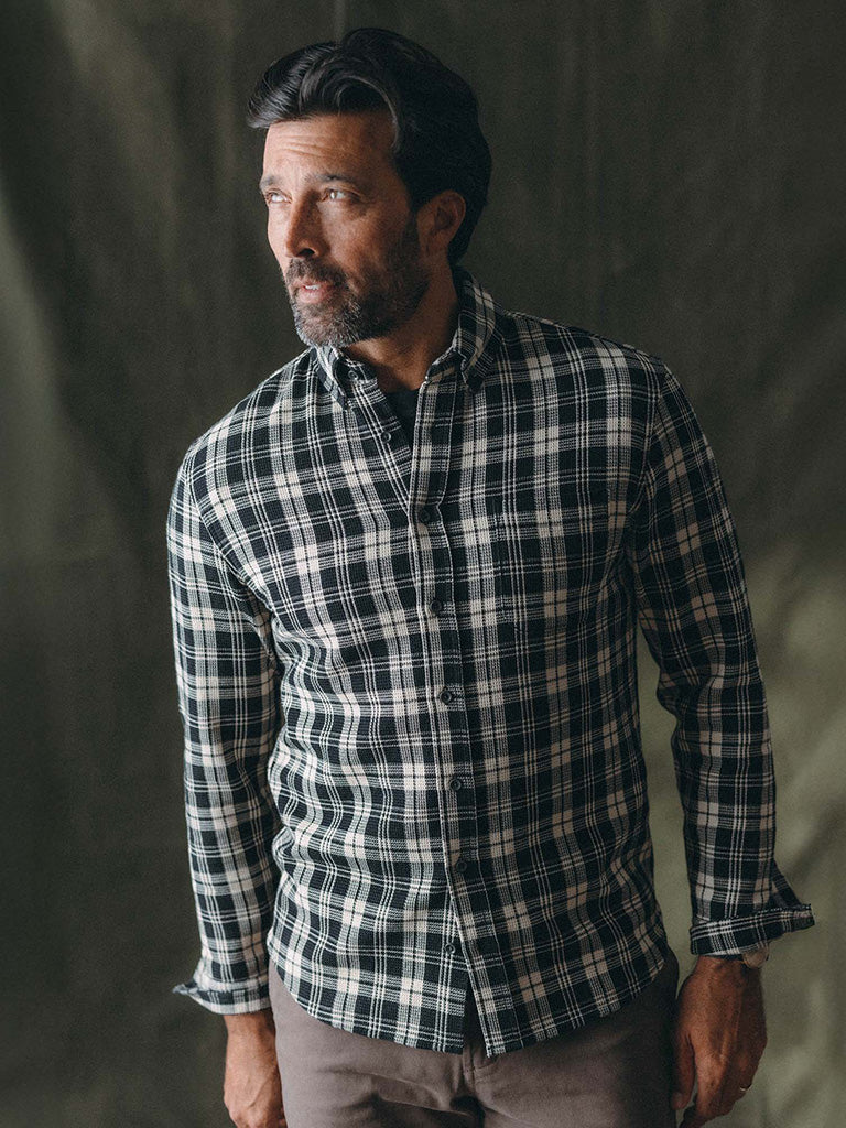 Jack Shirt- Coal Plaid Waffle Taylor Stitch Shirts