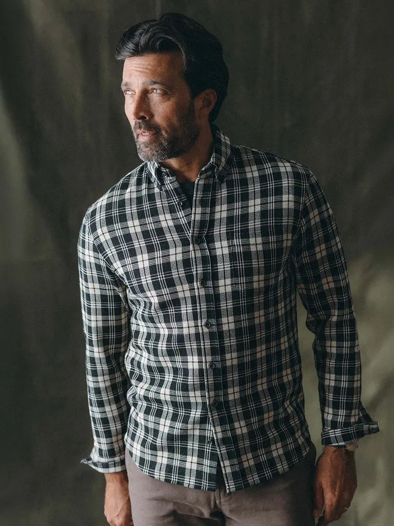 Jack Shirt- Coal Plaid Waffle Taylor Stitch Shirts