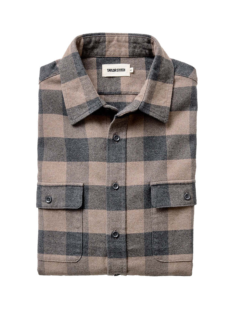 Yosemite Shirt - Heather Sable Buffalo Taylor Stitch Shirts