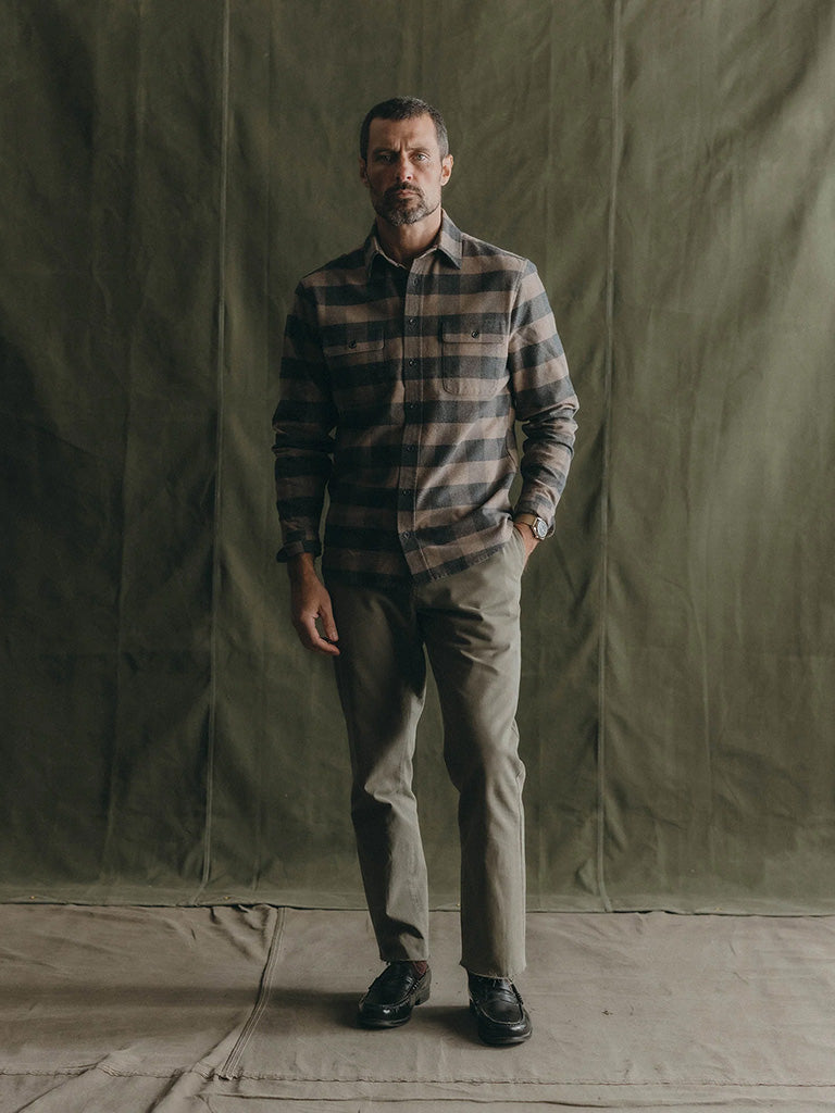 Yosemite Shirt - Heather Sable Buffalo Taylor Stitch Shirts