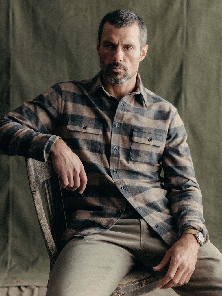 Yosemite Shirt - Heather Sable Buffalo Taylor Stitch Shirts