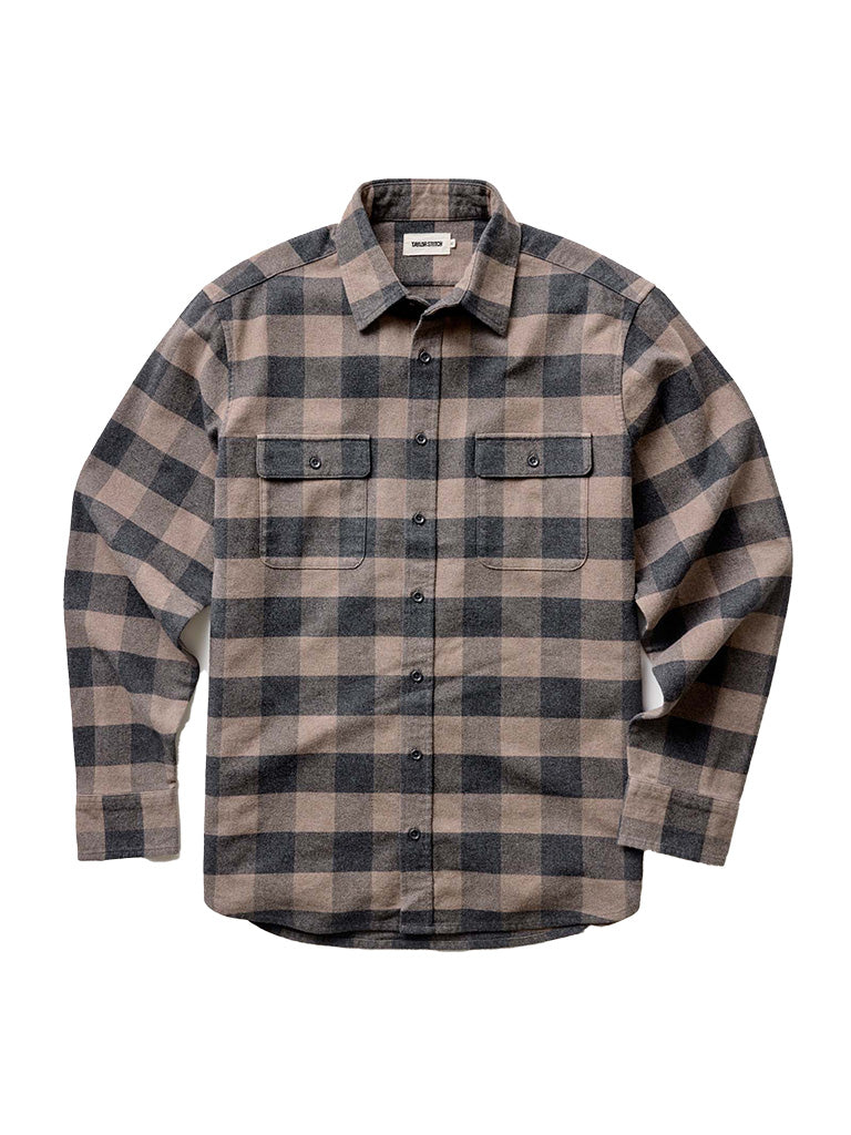 Yosemite Shirt - Heather Sable Buffalo Taylor Stitch Shirts