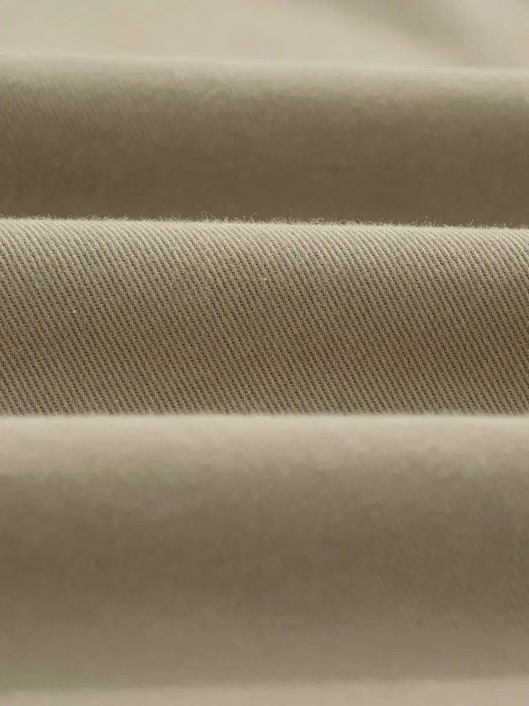 Kurt Trousers- Twill Light Khaki Wax London