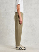 Kurt Trousers- Twill Light Khaki Wax London
