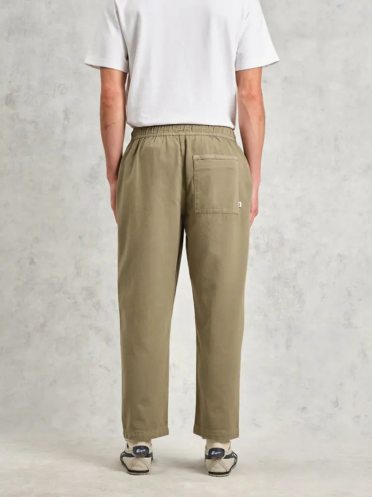 Kurt Trousers- Twill Light Khaki Wax London