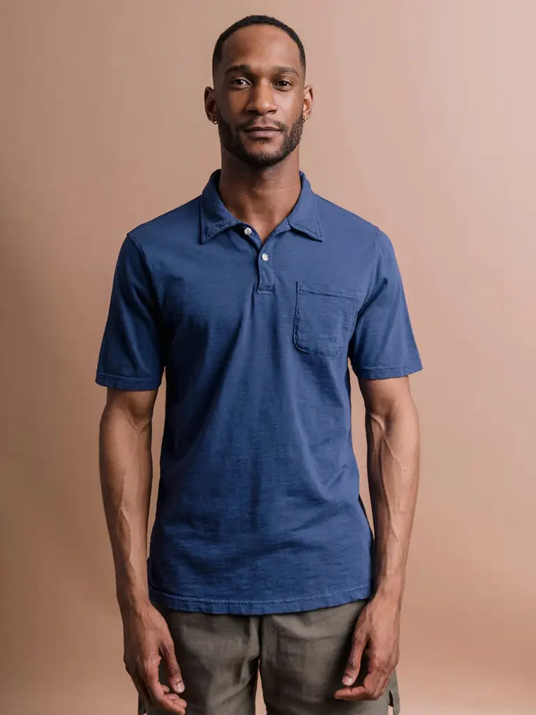 American Trench Cotton Slub Polo- Clay – Eames NW