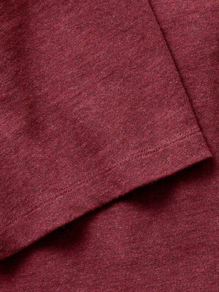 Organic Cotton Shop Tee- Dried Cherry Twist Taylor Stitch Tee Shirts