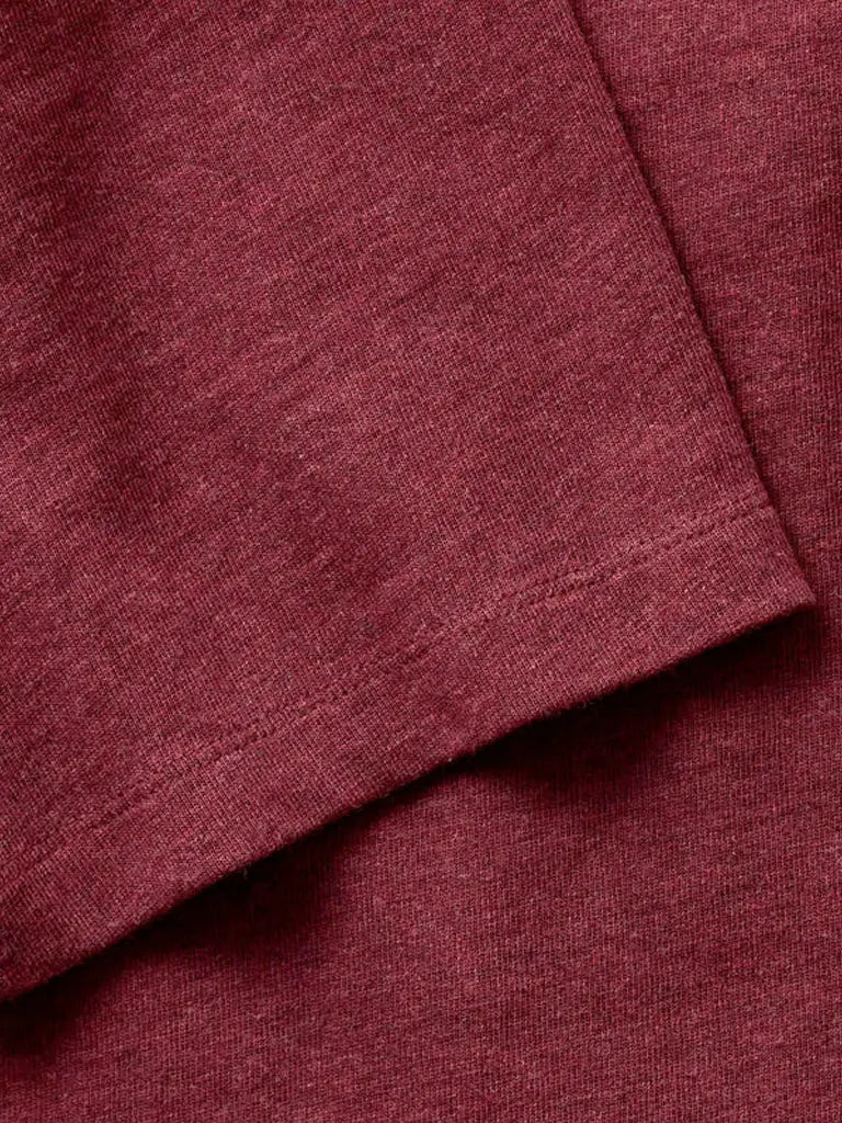 Organic Cotton Shop Tee- Dried Cherry Twist Taylor Stitch Tee Shirts