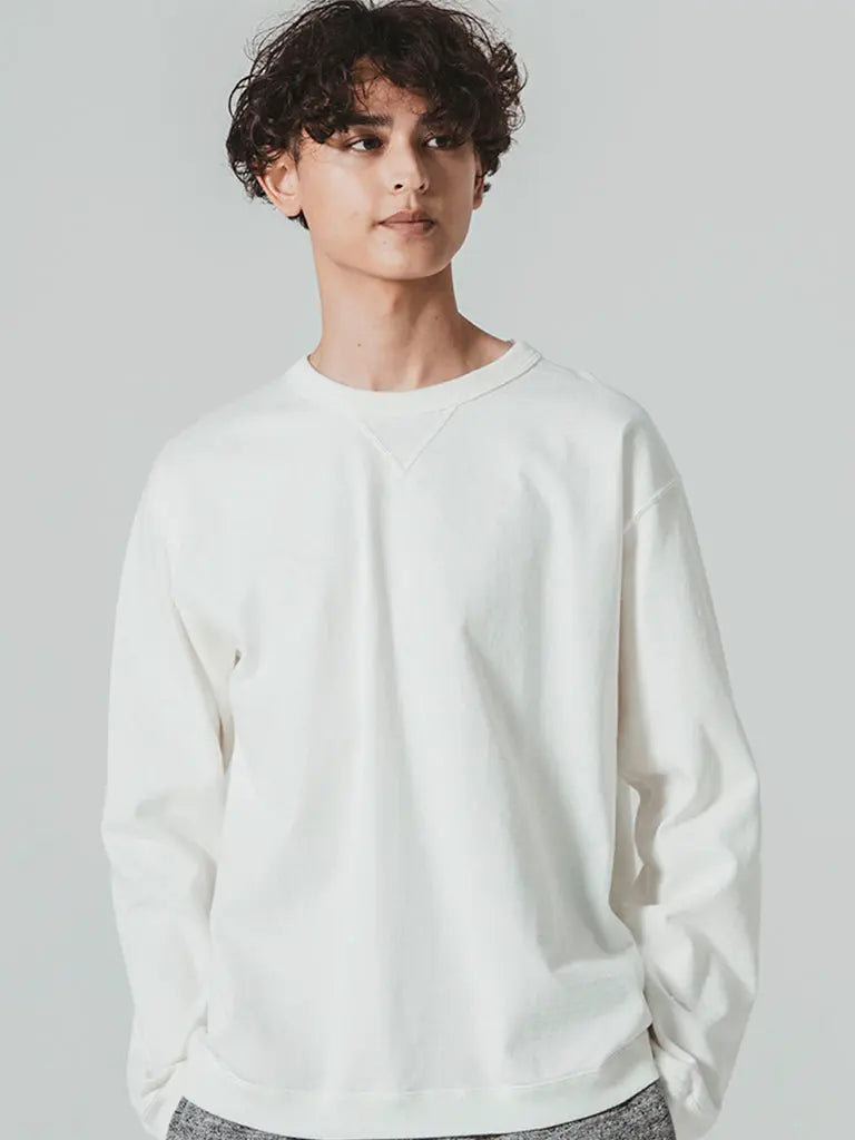 Dotsume Rib Long Sleeve Tee- Off White Jackman Tee Shirts