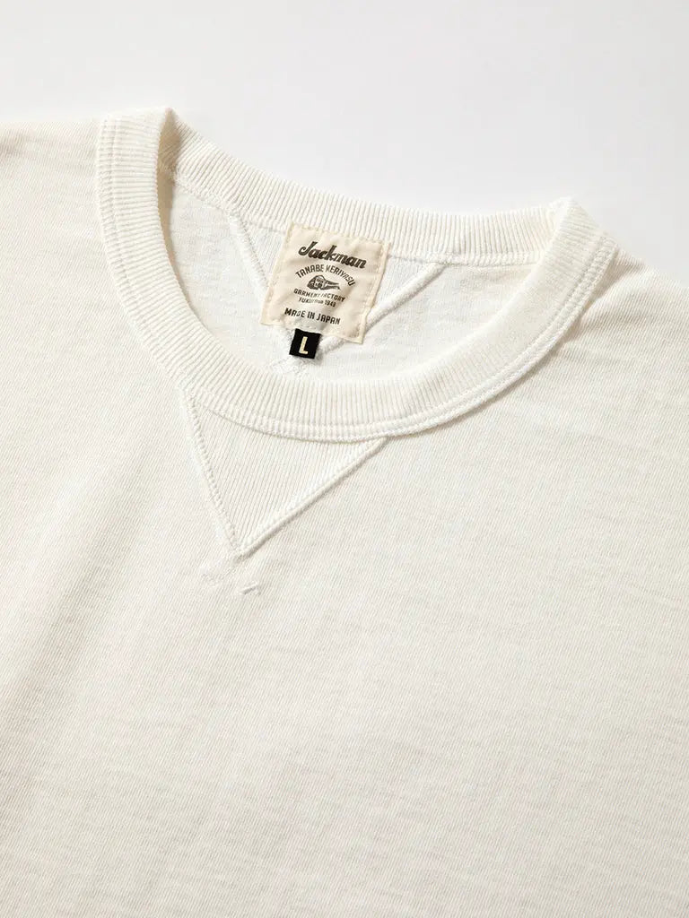 Dotsume Rib Long Sleeve Tee- Off White Jackman Tee Shirts