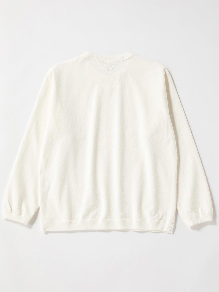 Dotsume Rib Long Sleeve Tee- Off White Jackman Tee Shirts
