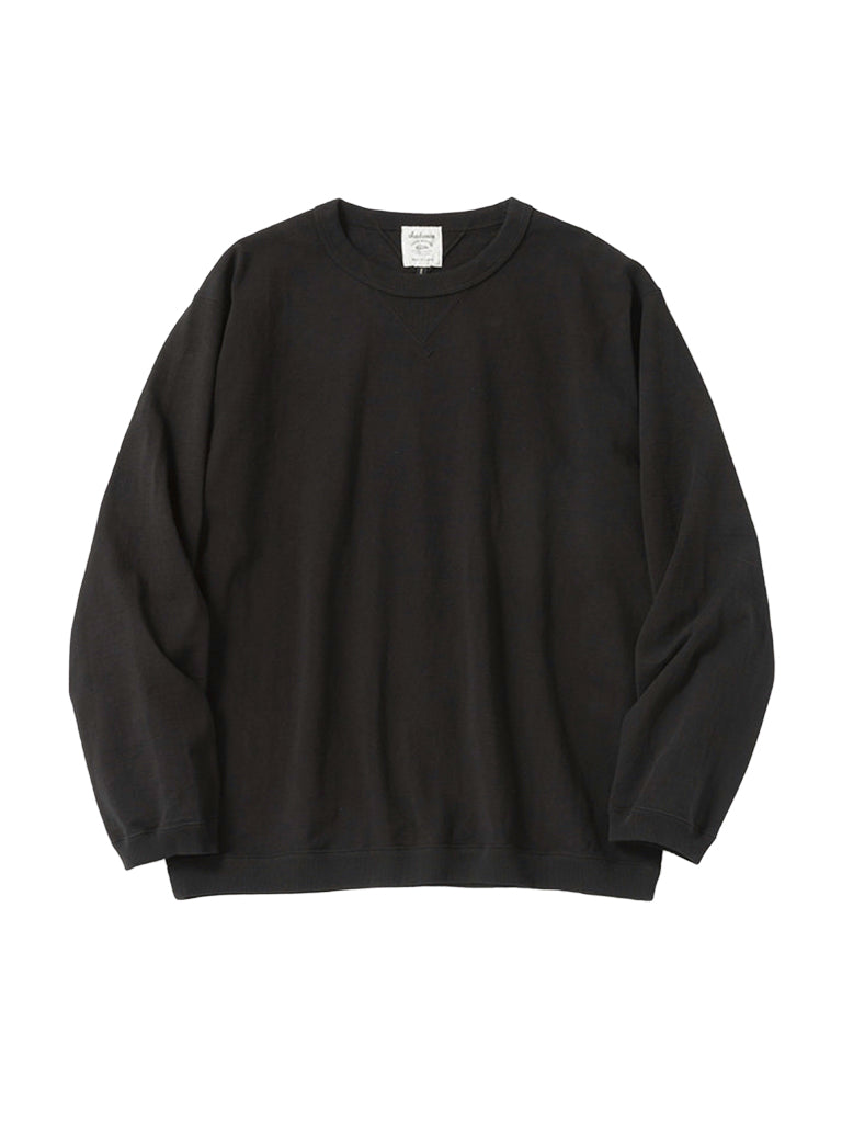 Dotsume Rib Long Sleeve Tee- Black Jackman Tee Shirts