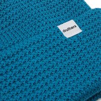Organic Cotton Waffle Knit Beanie- Teal - Eames NW