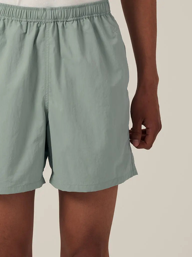 Active Nylon 5" Shorts- Aqua Grey - Eames NW