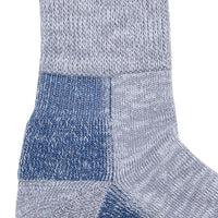 Organic Cotton Defender Crew Socks - Grey Blue - Eames NW