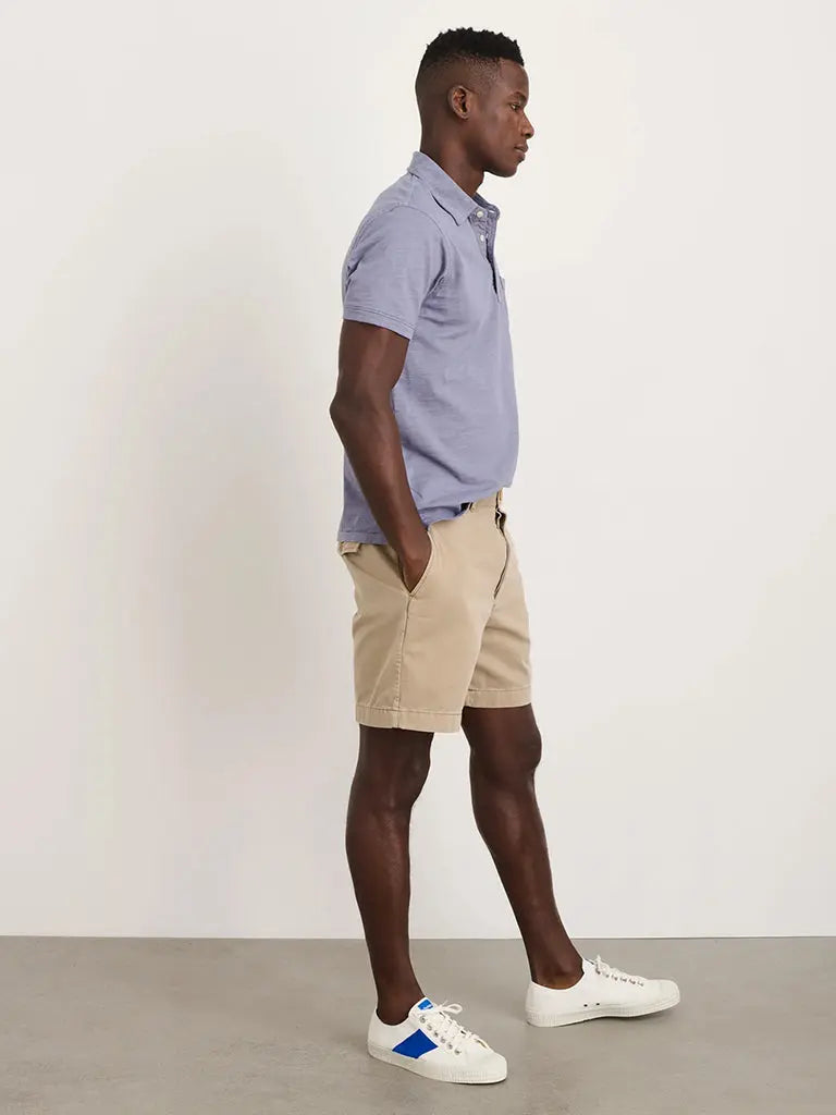 Flat Front Vintage Wash Short- Faded Khaki - Eames NW