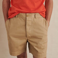Flat Front Chino Shorts- Vintage Khaki - Eames NW