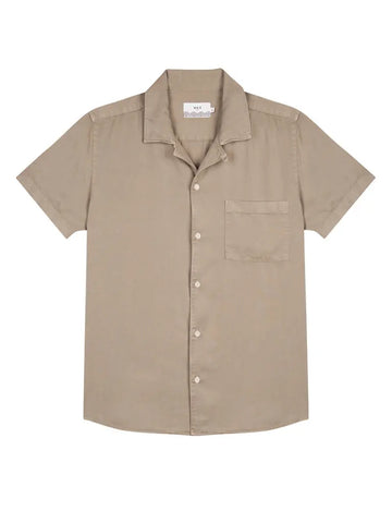 Fazely Short Sleeve Shirt- Sand