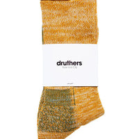 Organic Cotton Defender Crew Socks - Turmeric - Eames NW