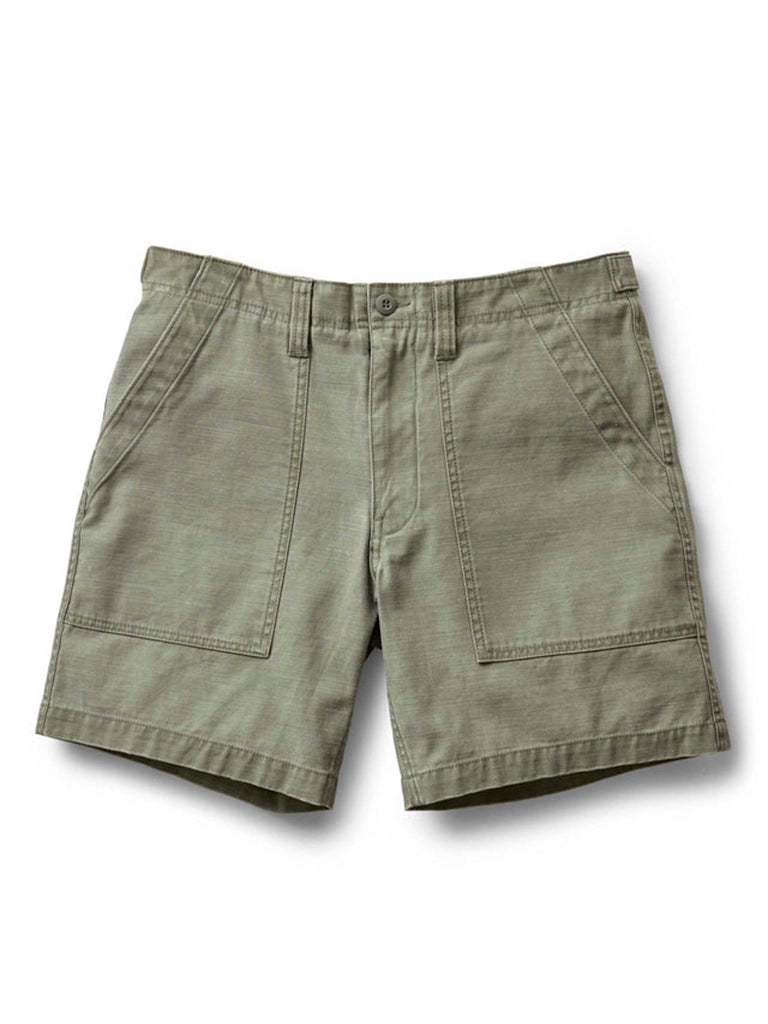 Surplus Short- Field Olive Reverse Sateen Taylor Stitch Shorts